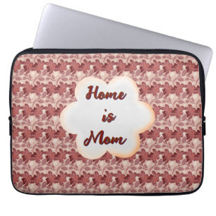 Custom and personalized mother's day floral gift  laptop sleeve