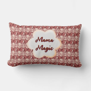 Custom and personalized mother's day floral gift lumbar pillow