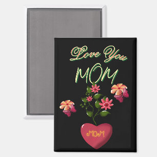 Custom and Personalized Mother's Day Floral gift  Magnet