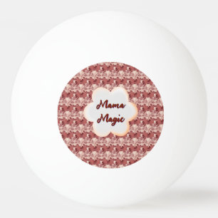 Custom and personalized mother's day floral gift ping pong ball