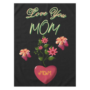 Custom and Personalized Mother's Day Floral gift Tablecloth