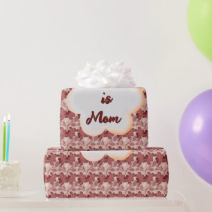 Custom and personalized mother's day floral gift  wrapping paper