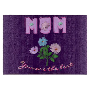 Custom and personalized mother's day gift cutting board