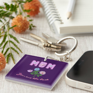 Custom and personalized mother's day gift  keychain