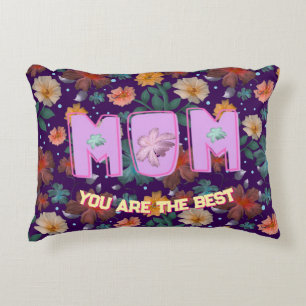 Custom and personalized mother's day gift  lumbar accent pillow