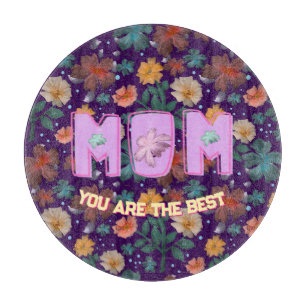 Custom and personalized mother's day gift lumbar cutting board