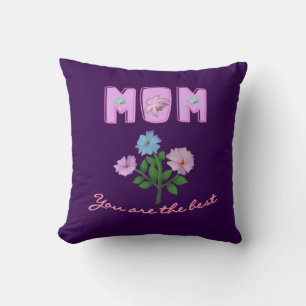 Custom and personalized mother's day gift throw pillow