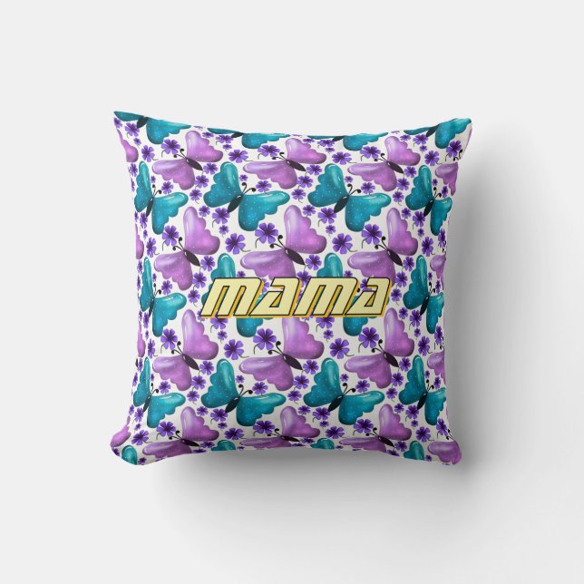 Custom and personalized mother's day gift  throw pillow (Front)