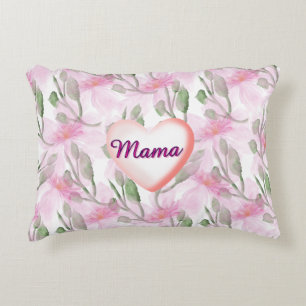 Custom and Personalized  watercolor floral gift  Accent Pillow
