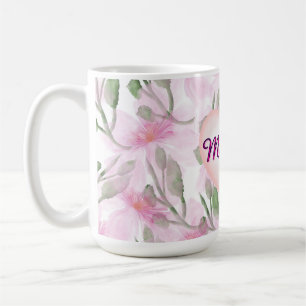 Custom and Personalized  watercolor floral gift  Coffee Mug