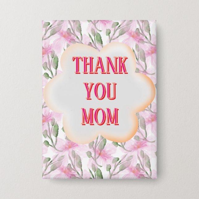 Custom and Personalized watercolor floral pattern  (Front)