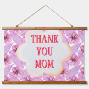 Custom and Personalized watercolor floral pattern Hanging Tapestry