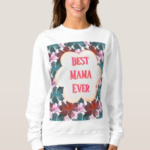 Custom and personalized watercolor floral sweatshirt