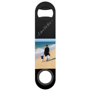 Custom and Text Photo Bar Key - Choose Colours