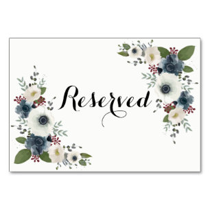Custom Anemone Bouquet reserved card