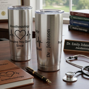 Custom Anesthesiologist Personalized anesthesia Insulated Tumbler