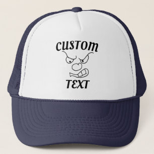 Custom Angry face Sarcasm Personalized Quote, Meme Trucker Hat