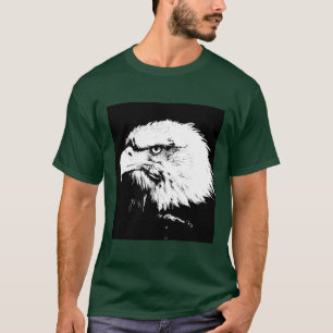 Custom Animal Eagle Face Men's Modern Template T-Shirt
