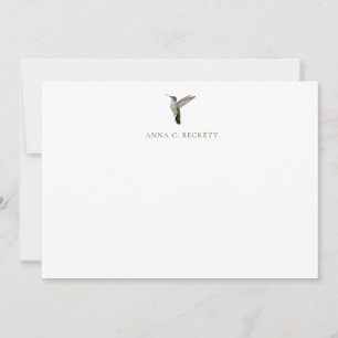 Custom Anna's Hummingbird Note Card