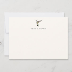 Custom Anna's Hummingbird Note Card
