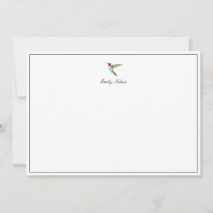 Custom Anna's Hummingbird Note Card