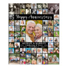 Custom Anniversary 64 Photo Collage Personalized