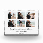 Custom Anniversary Gift for Couple Engagement Gift Photo Block<br><div class="desc">Custom Anniversary Gift for Couple, Engagement Gift</div>
