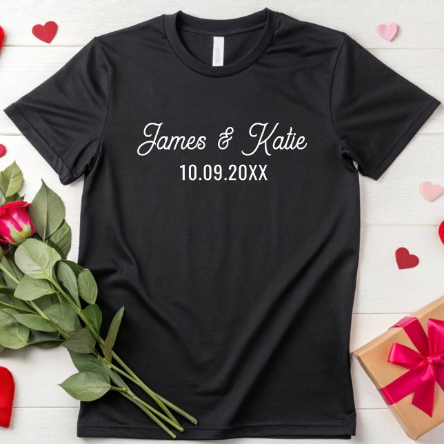  Custom Anniversary Matching For Couples Wedding T-Shirt (Creator Uploaded)