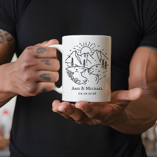 Custom Anniversary Mug   Gift for Husband or Wife