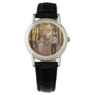 Custom anniversary photo create your own watch
