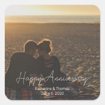 Custom Anniversary Photo Personalized text modern