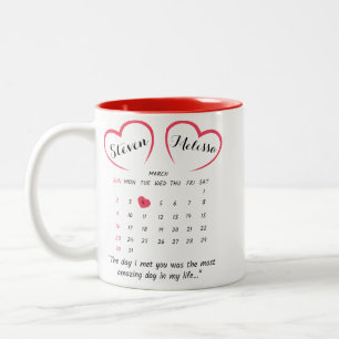 Custom Anniversary  Two-Tone Coffee Mug