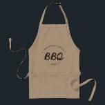 Custom Annual Family BBQ favour Standard Apron<br><div class="desc">Give a unique and on-theme gift souvenir at your next family Barbeque. Personalize the family name and year on these aprons.</div>