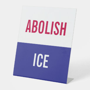 Custom Anti ICE Personal Protest Pedestal Sign