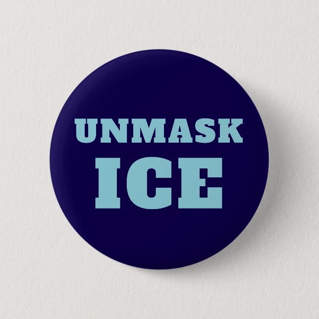 Custom Anti ICE Protest Signs 2 Inch Round Button (Front)