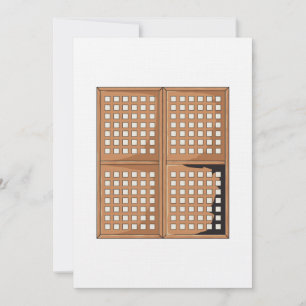 Custom Antique Capiz Shell Window Panels Invites