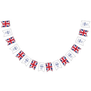Custom Any Year UNION JACK  Bunting Flags