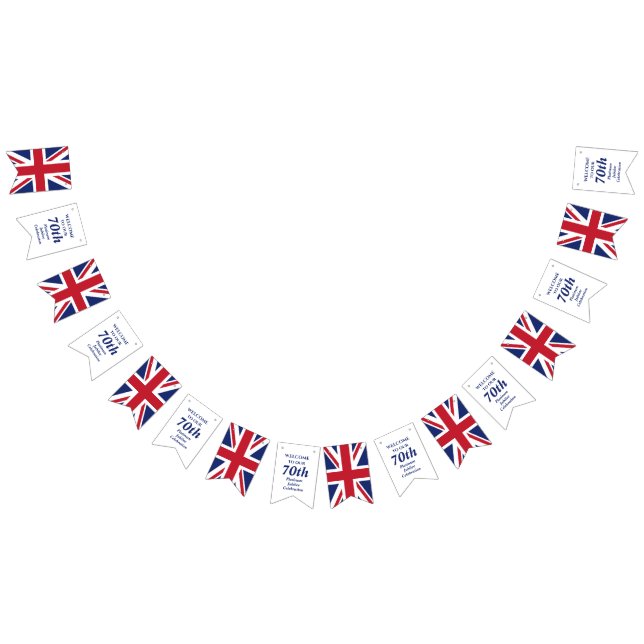 Custom Any Year UNION JACK  Bunting Flags (All)