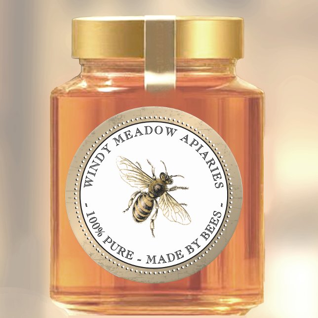 Custom Apiary Beekeeper Product Label Made By Bees (Creator Uploaded)
