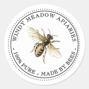 Custom Apiary Beekeeper Product Label Made By Bees