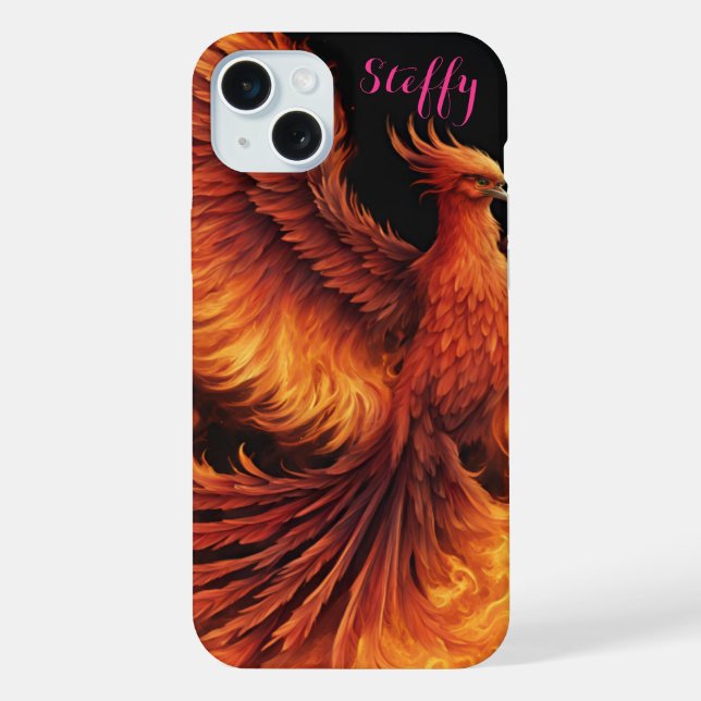Custom Apple IPhone 15 Plus Phoenix Case (Back)