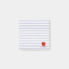 Custom Apple Lines Teacher Sticky Notes