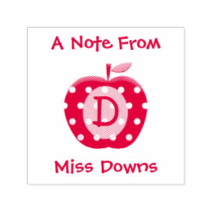 Custom Apple Note From Teacher Self-inking Stamp