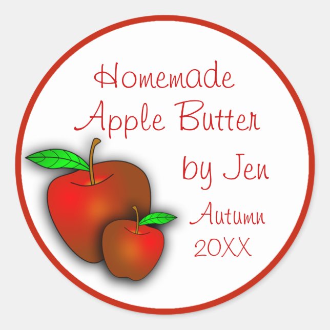 Custom Applesauce or Apple Butter Labels (Front)