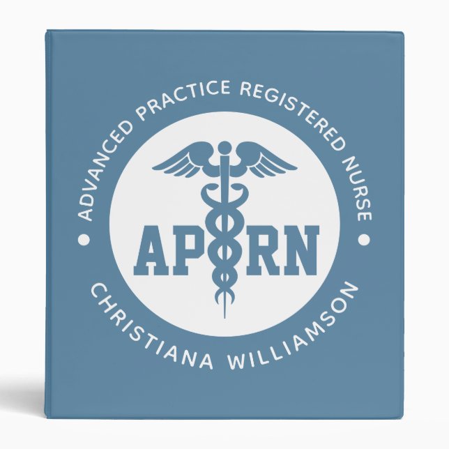Custom APRN Advanced Practice Registered Nurse Binder (Front)