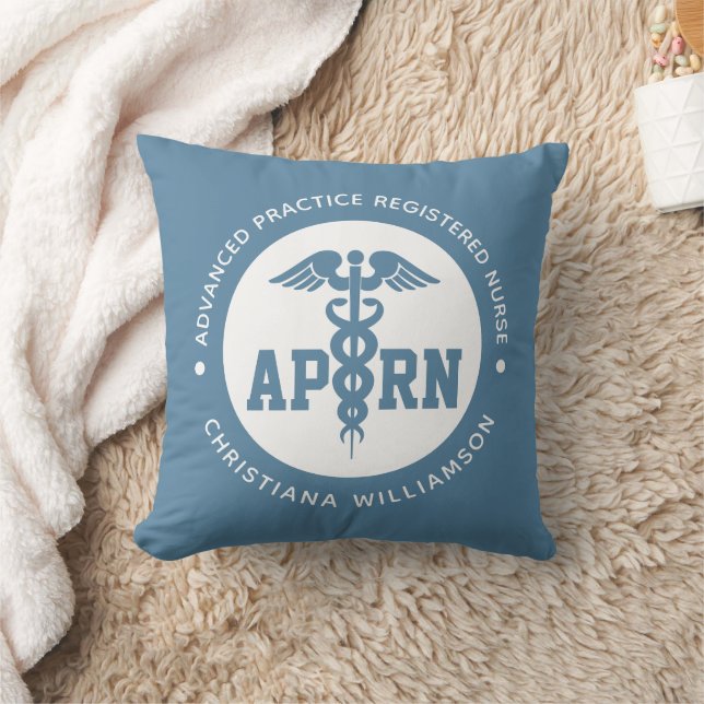 Custom APRN Advanced Practice Registered Nurse Throw Pillow (Blanket)
