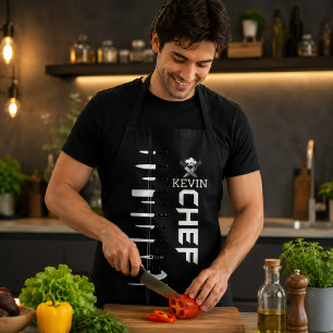 Custom Apron CHEF With Personalized Name