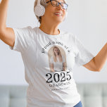 Custom Arch Photo Proud Nana of 2024 Graduate  T-Shirt<br><div class="desc">Custom Arch Photo Proud Nana of 2024 Graduate. Especially for nana or change as you wish of newly graduated students to wear with pride. Your grad's photo is within an arch shape, and the year large and bold, with graduate's name and high school. Easily personalise the text as required and...</div>