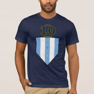 Custom Argentina Ten Albiceleste 2026 Football Fan T-Shirt