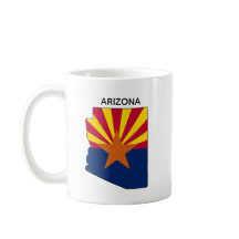 Custom Arizona State Map Flag